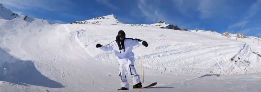 Snowboarder skiferie Tignes